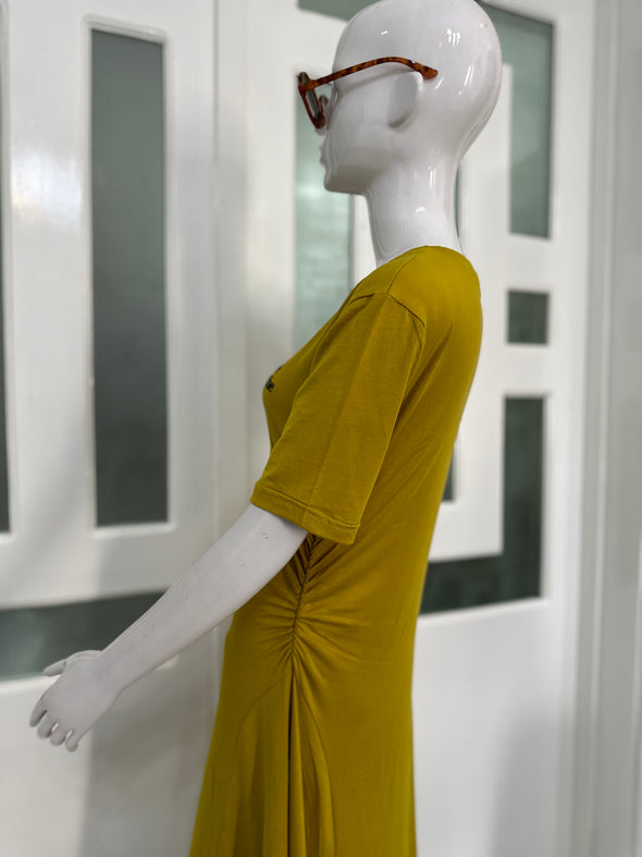 She is like a tree| Mustard Dress | Midi Length