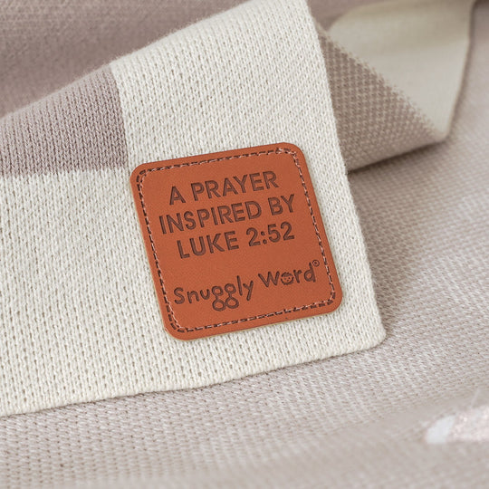 Inspirational Poem Knit Baby Blanket 100% Cotton