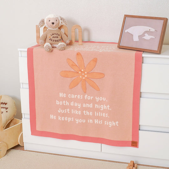 Cherished Knit Baby Blanket 100% Cotton