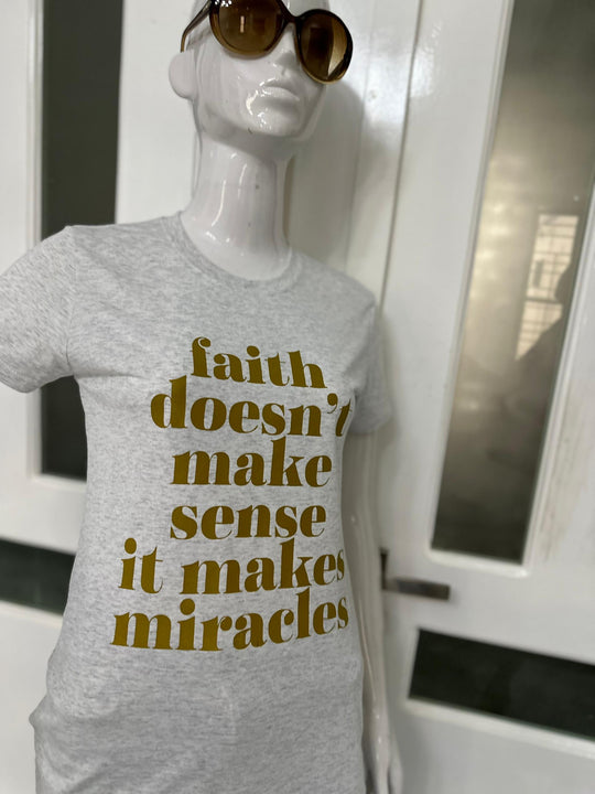 Faith | Heather White | Ladies Fitted T-shirt
