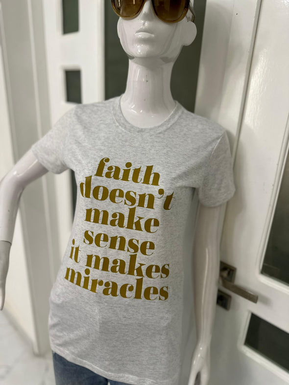 Faith | Heather White | Ladies Fitted T-shirt