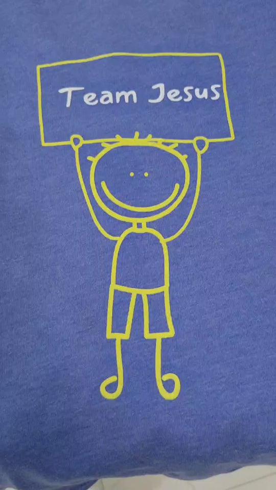 Team Jesus | Vintage Royal | Boys T-Shirt