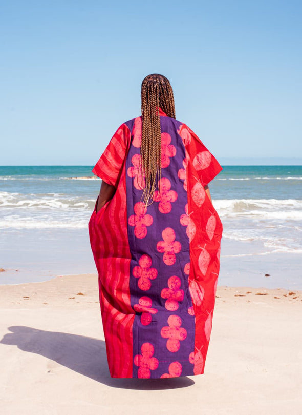 BOUBOU STYLE | BURGUNDY/PURPLE/DRESS | ANKLE LENGTH