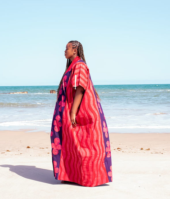 BOUBOU STYLE | BURGUNDY/PURPLE/DRESS | ANKLE LENGTH