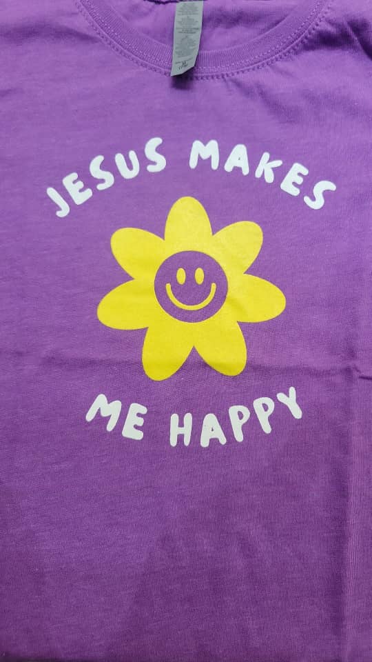 Jesus Makes Me | Purple Berry|Girls T-Shirt