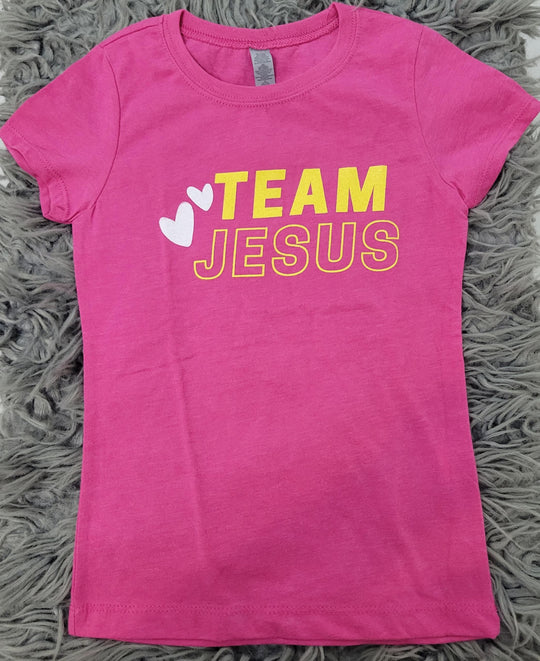Team Jesus | Raspberry | Girls T-shirt