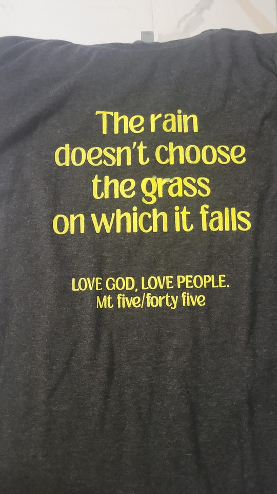 Love God, Love People| Heather Black | Matt 5:45 | Ladies Fitted T-shirt