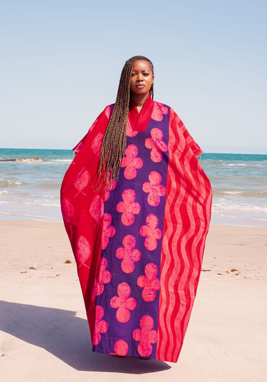 BOUBOU STYLE | BURGUNDY/PURPLE/DRESS | ANKLE LENGTH