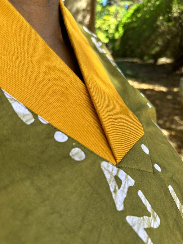 LOVE LIKE AN OCEAN | BOUBOU STYLE | MUSTARD YELLOW/SAGE GREEN DRESS | ANKLE LENGTH