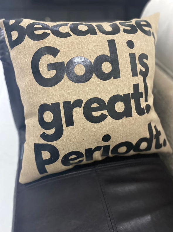 God is Great | Decorative Throw Pillow