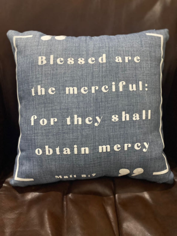 Mercy Magnet | Decorative Throw Pillow | Matt 5:7