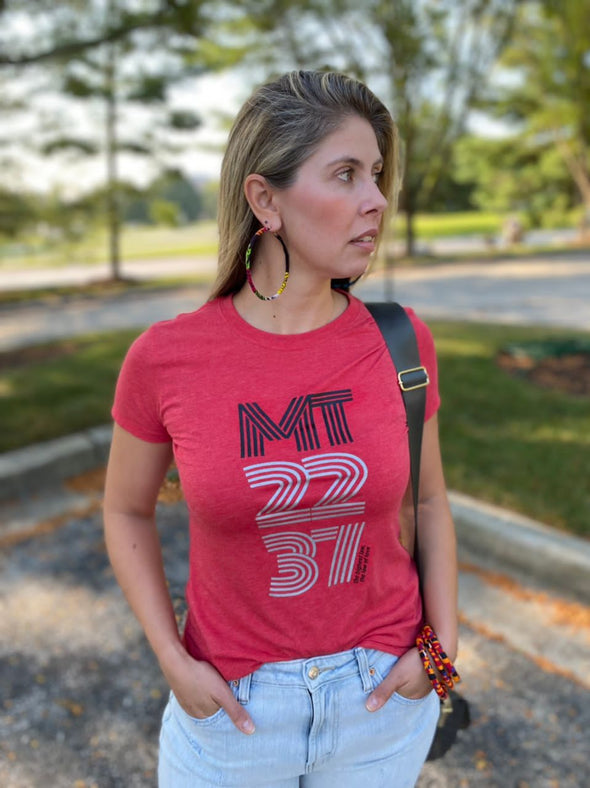 MT 22:37  | Red | Ladies Fitted T-Shirt