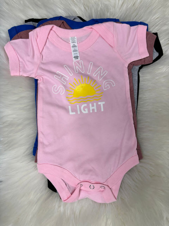 Shining Light | Pink | Baby Onesies