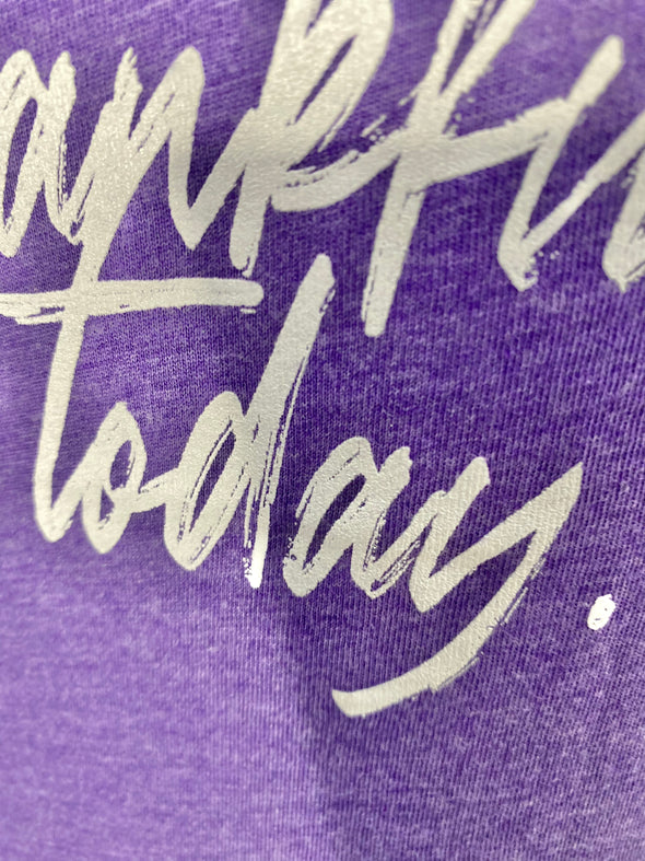 Focus On Today | Purple | Ladies Fitted T-Shirt