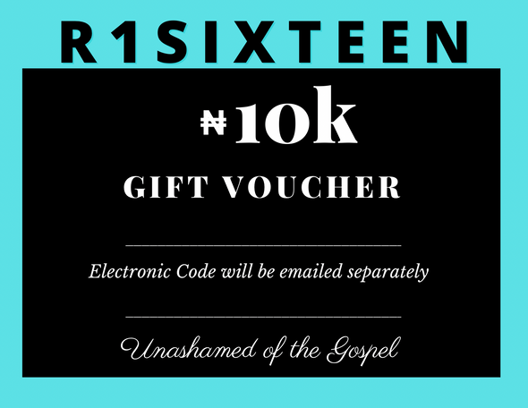 10K R1SIXTEEN Gift Card (electronic)