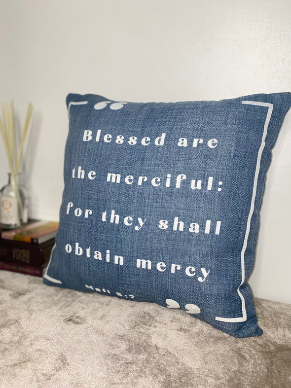 Mercy Magnet | Decorative Throw Pillow | Matt 5:7