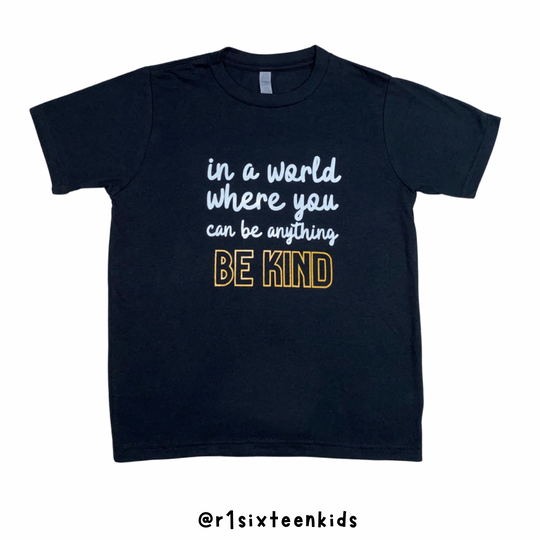 Boys Be Kind Black T-Shirt