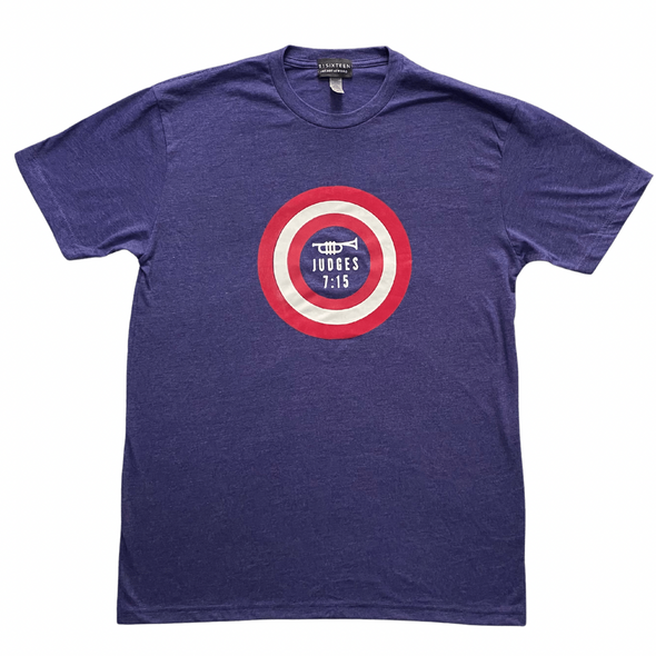 Unisex  | Judges 7:15 Purple | Relaxed Fit T-Shirt