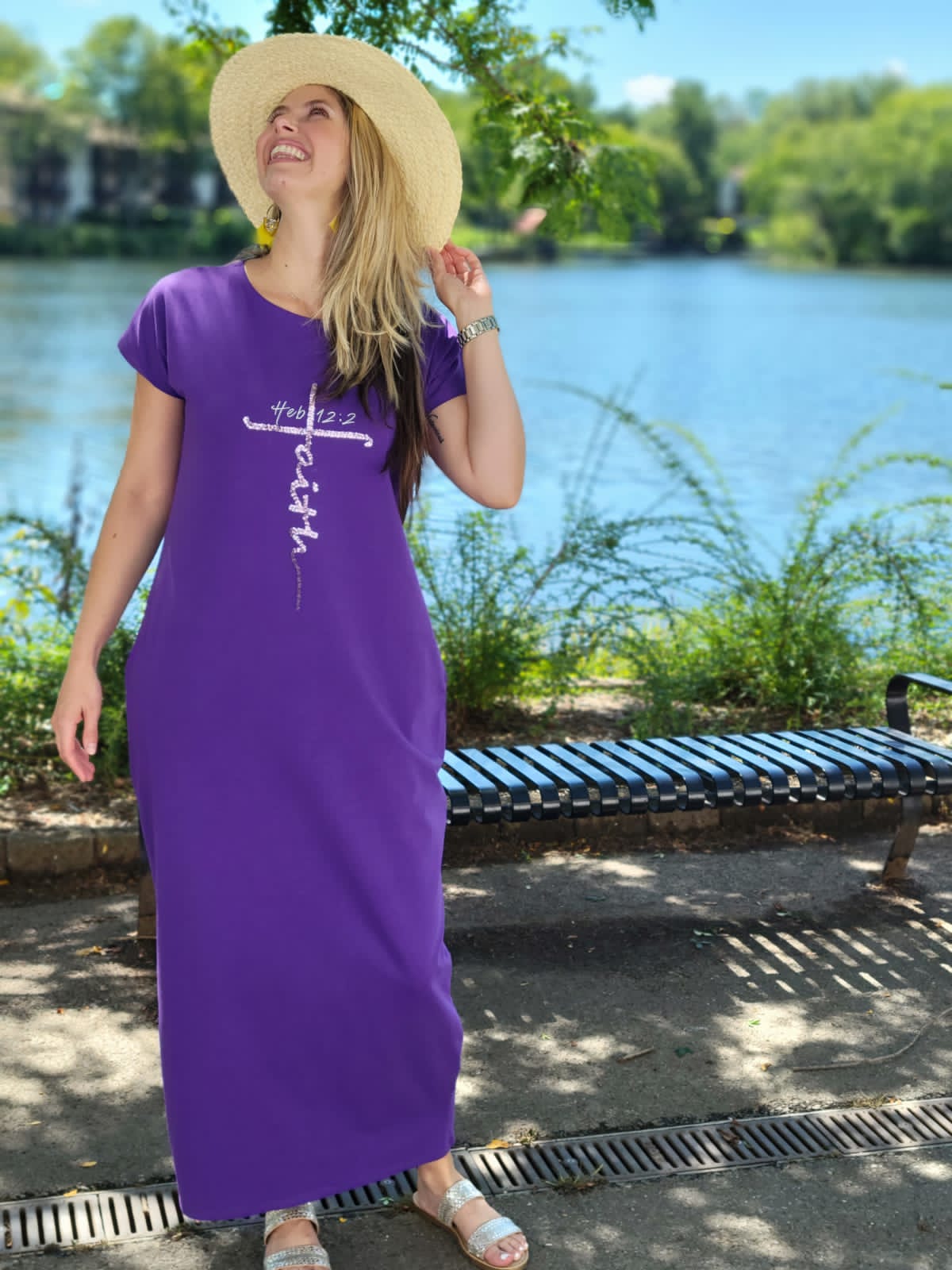 faith t shirt dress Faith & Grateful T-Shirt Dress: Spiritual Casual Summer Wear